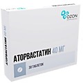 Аторвастатин таб п/плён об 40мг N30(10х3)