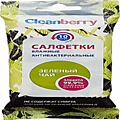 Салфетки влажн. антибактер. Cleanberry Зеленый чай №10