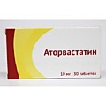 Аторвастатин,т.п.п.о,10мг,№ 30